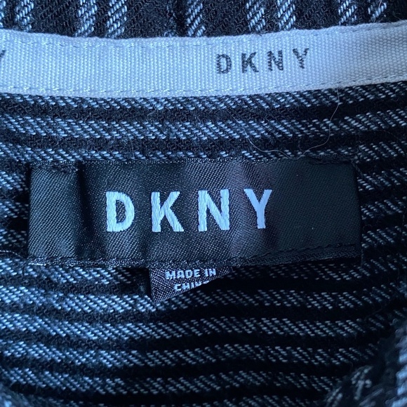 DKNY Black and White Striped Mini Dress - Picture 2 of 14